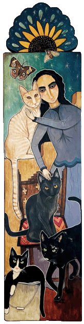 Cats Speak
            to Mary Wood Panel by Virginia Maria Romero